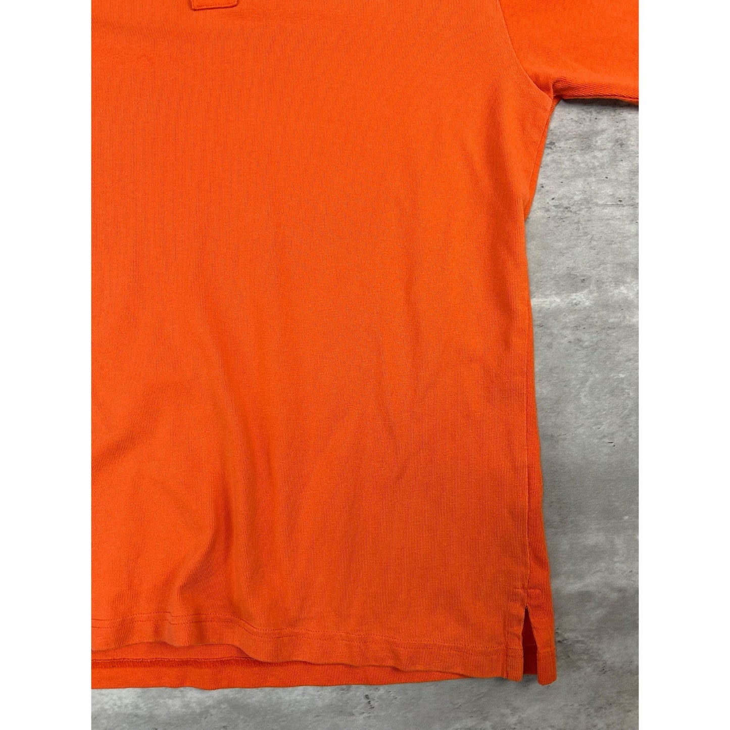 Vintage Polo Sport Spellout Graphic Long Sleeve Rugby Button Up Shirt Sz Medium