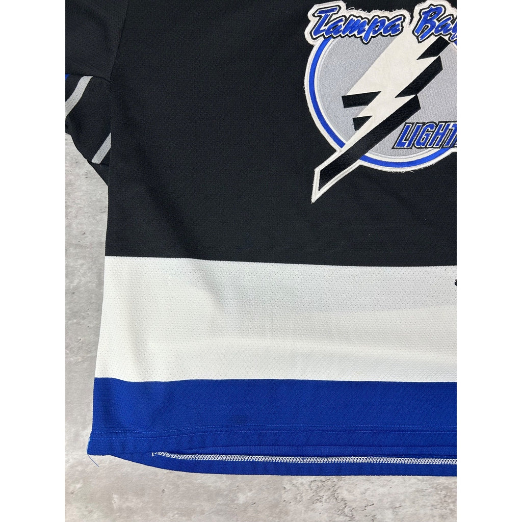 Vintage 90s Tampa Bay Lightning NHL Stitched CCM Maska Hockey Jersey Size XL