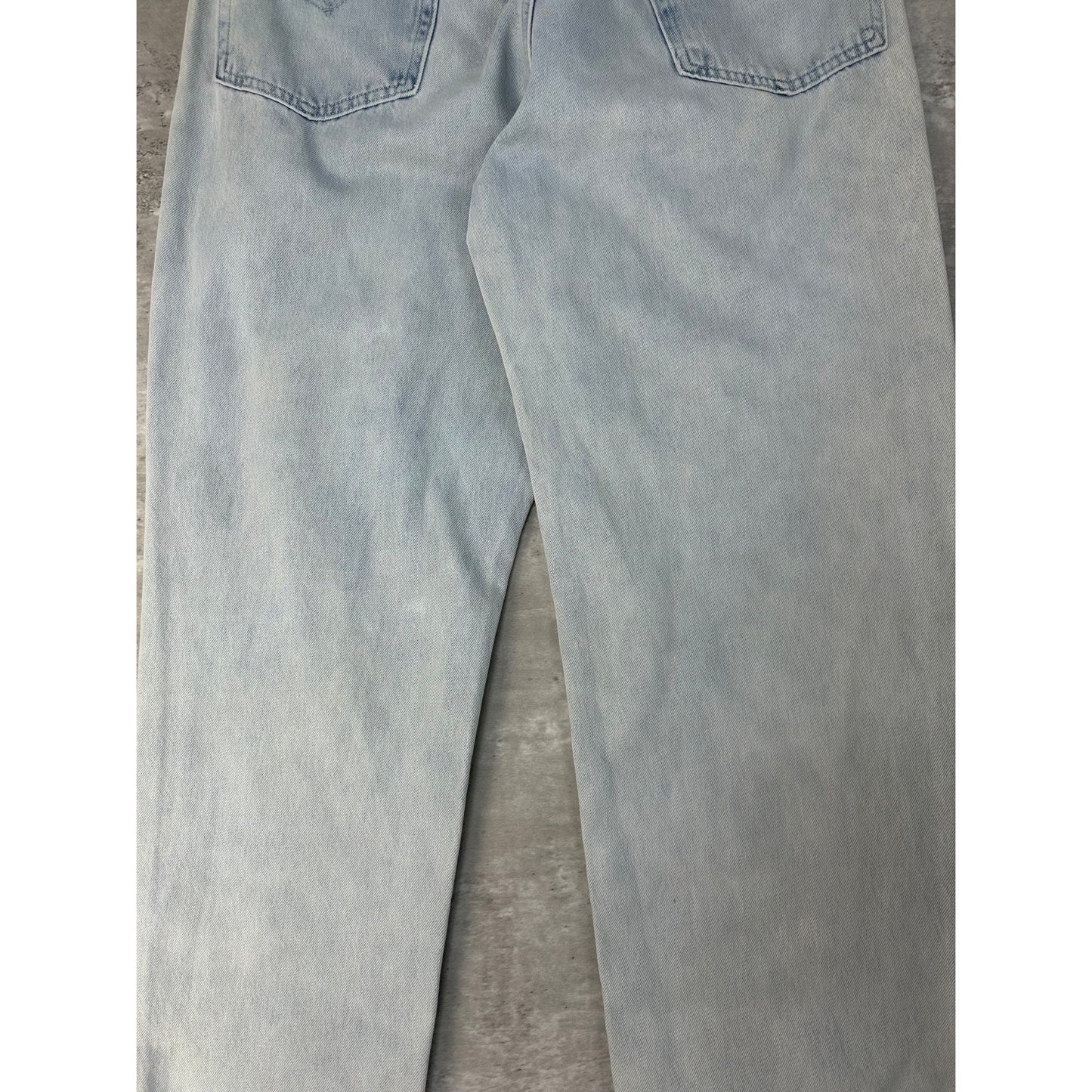 Vintage Levis Silvertab Loose Fit Light Wash Baggy Denim Pants Size 37