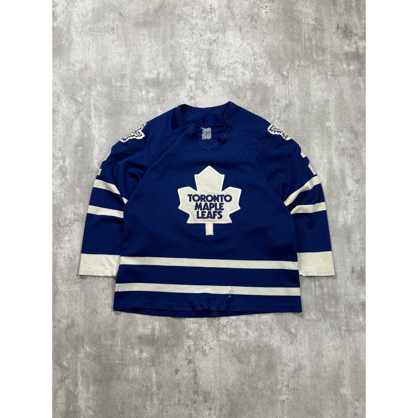 Vintage 90s Garth Butcher #2 Toronto Maple Leafs NHL Stitched Jersey Size Large