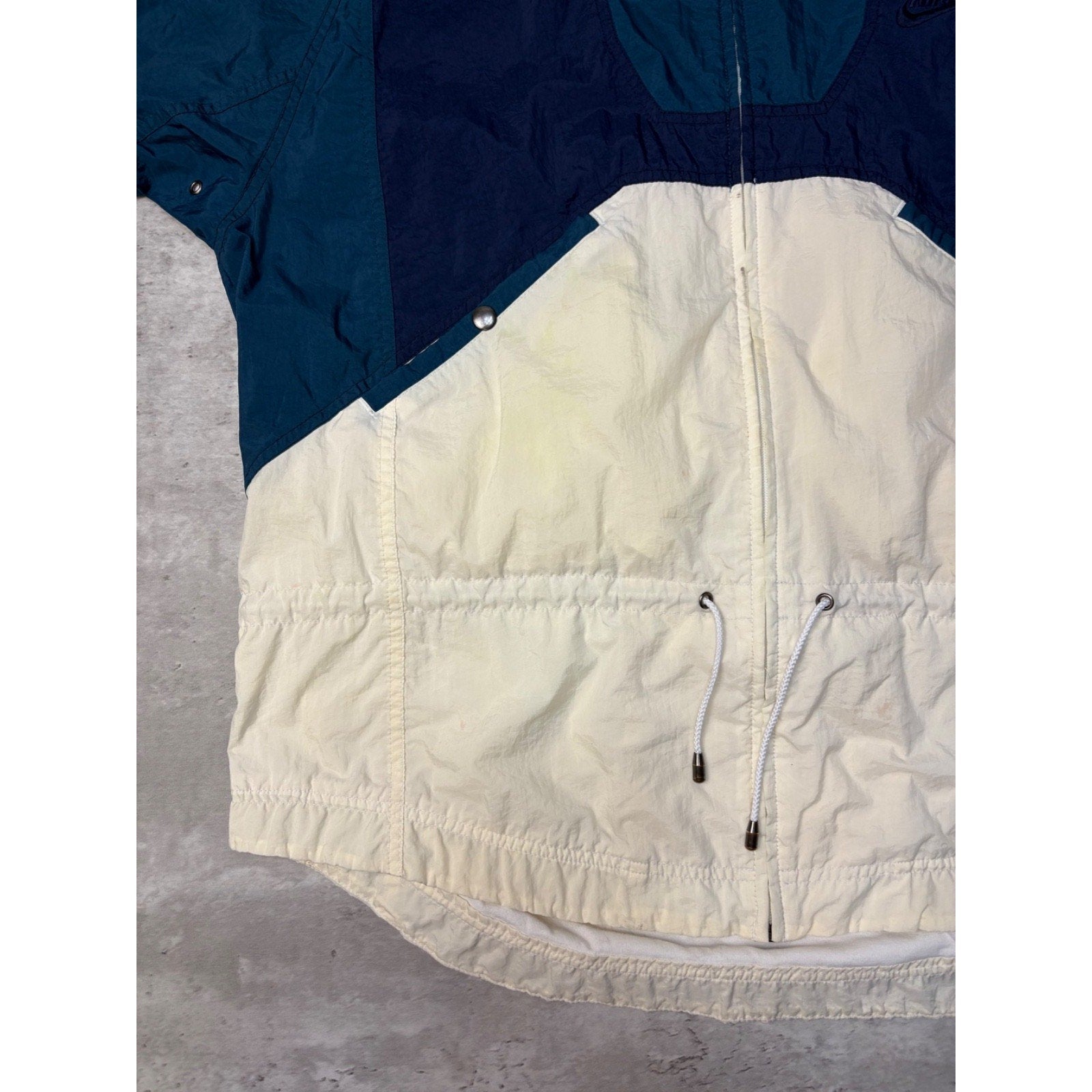 Vintage Nike Nylon Full Zip Windbreaker Jacket Size Medium