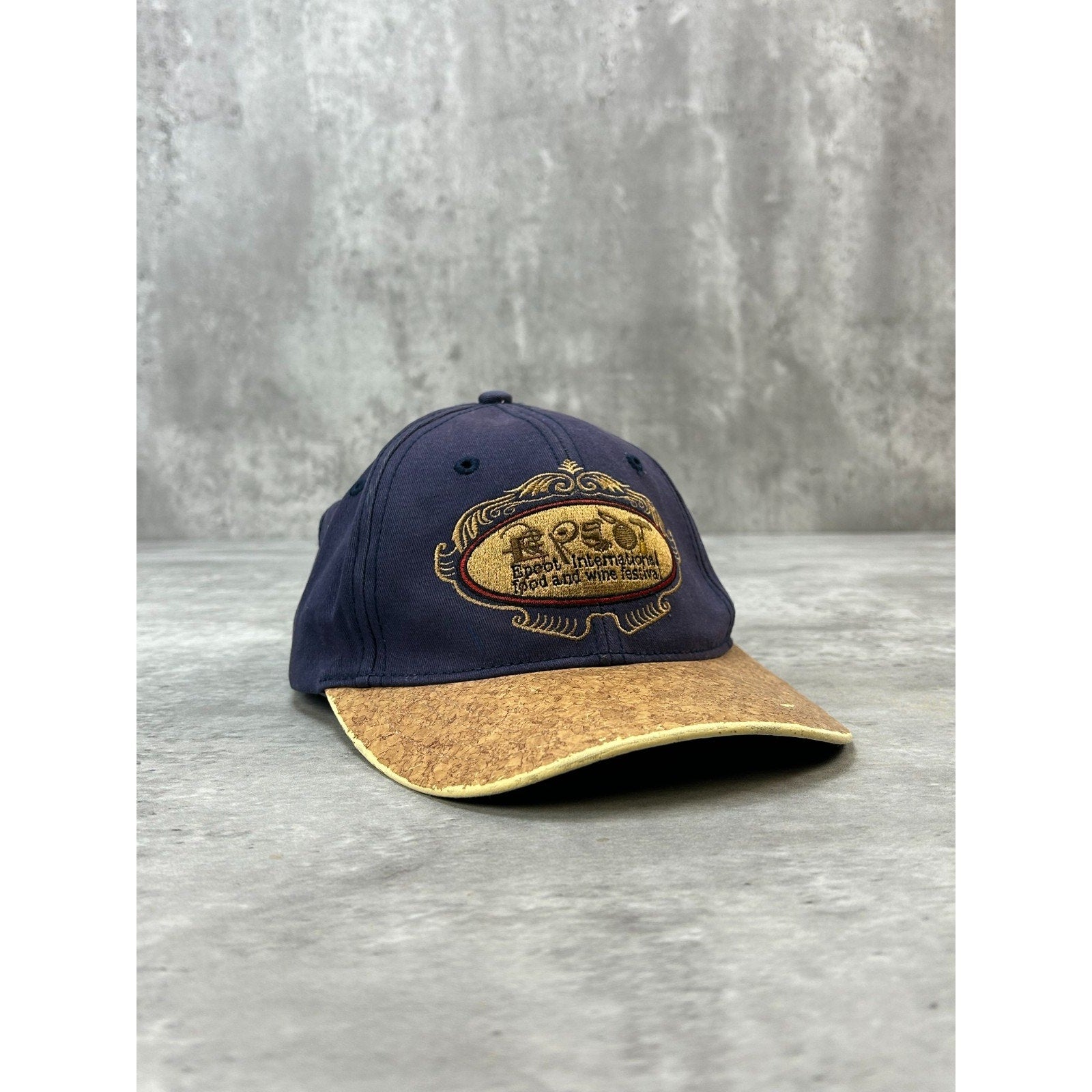 VTG 90s Epcot Food And Wine Festival Embroidered Destination Strapback Hat OSFA