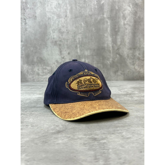 VTG 90s Epcot Food And Wine Festival Embroidered Destination Strapback Hat OSFA