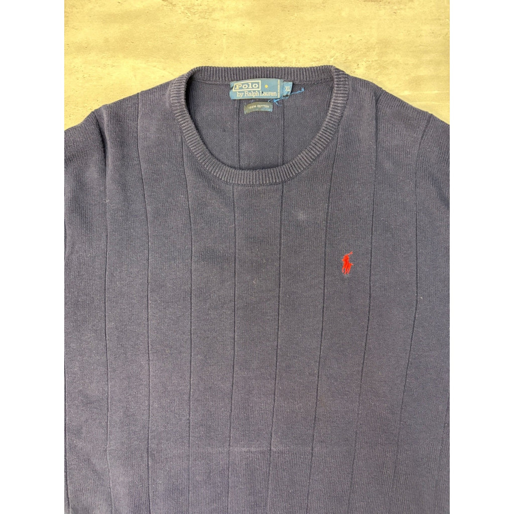 Vintage Polo Ralph Lauren Embroidered Pony Pullover Knit Sweater Size XL