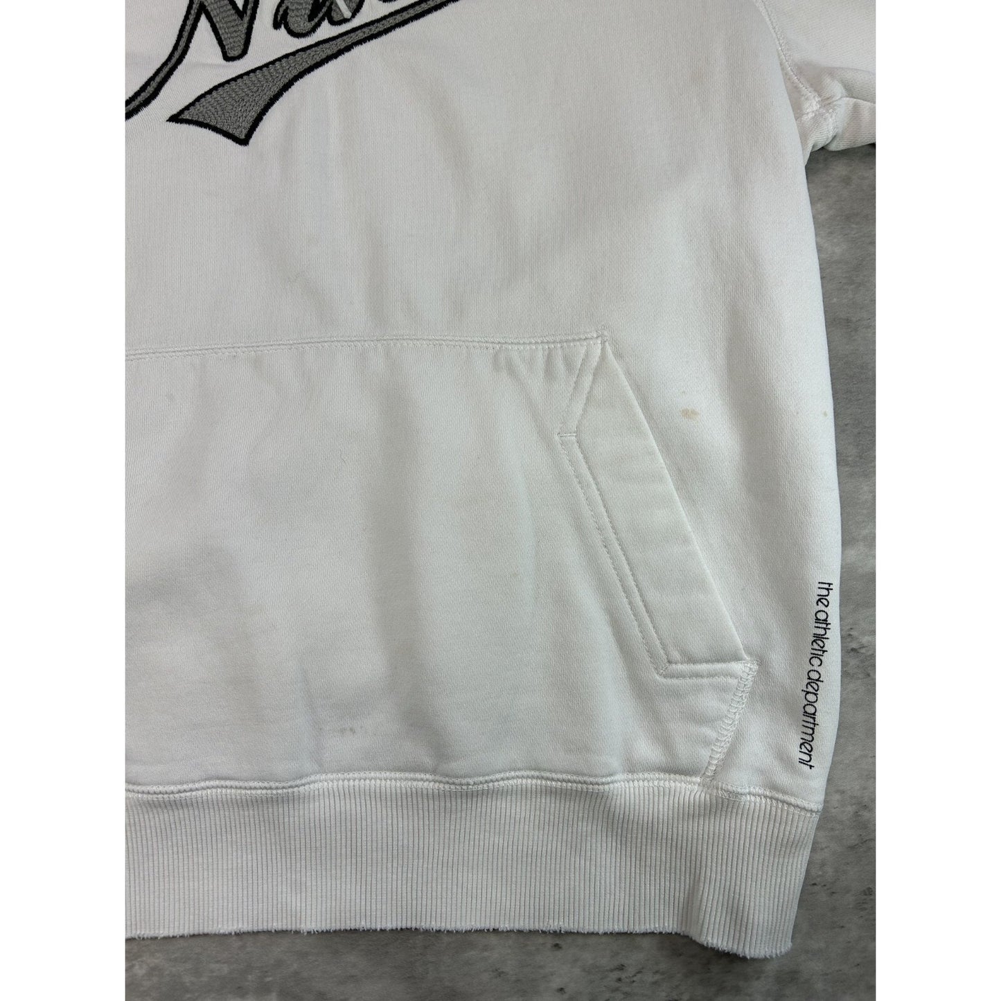 Vintage Y2K Nike Embroidered Script Spellout Hooded Sweatshirt Size Medium