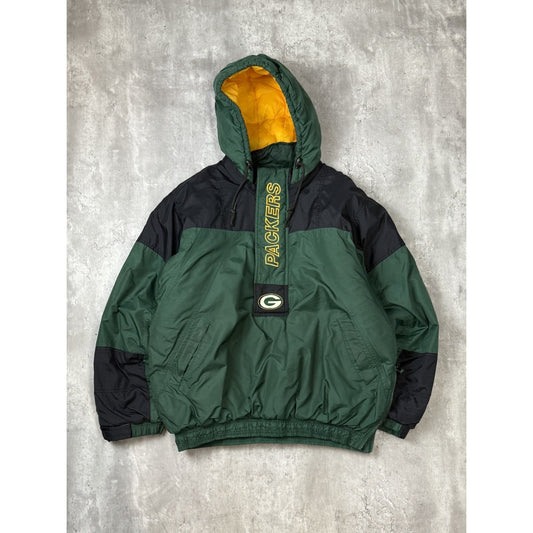 Vintage 90s Green Bay Packers NFL Embroidered Logo Starter Jacket Size XL