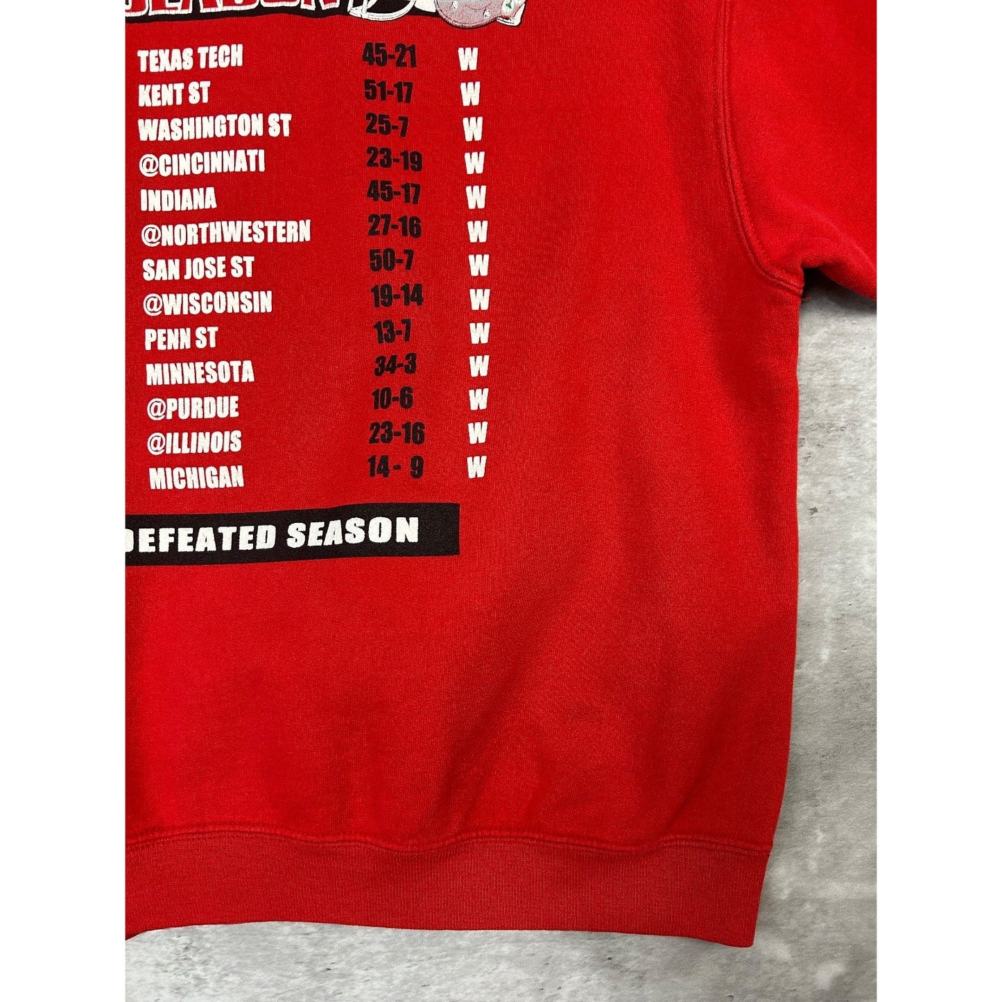 Vintage 2002 Ohio State Buckeyes NCAA Undefeated Football Sweatshirt YOUTH Large