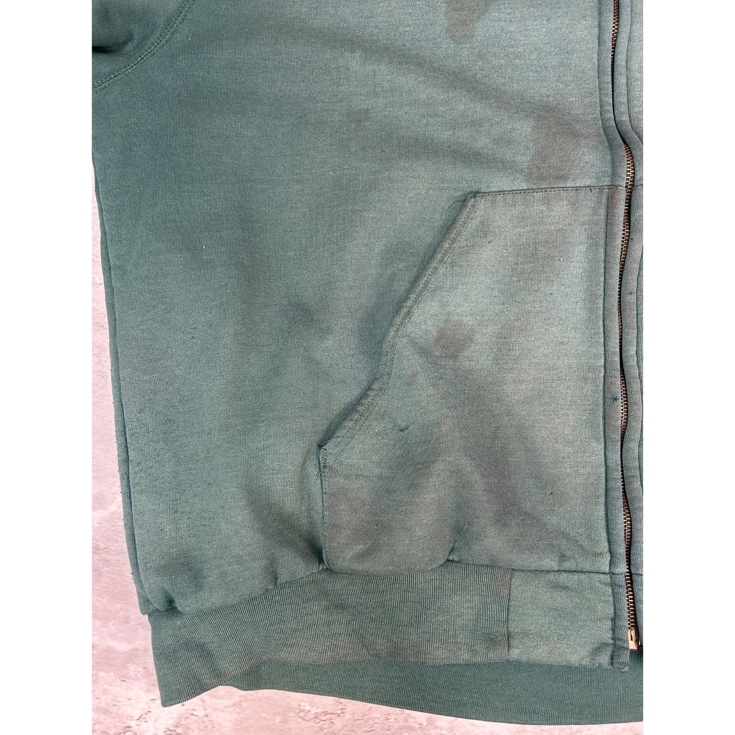 Vintage 90s Carhartt Embroidered Logo Thermal Lined Hooded Sweatshirt Size 2XL