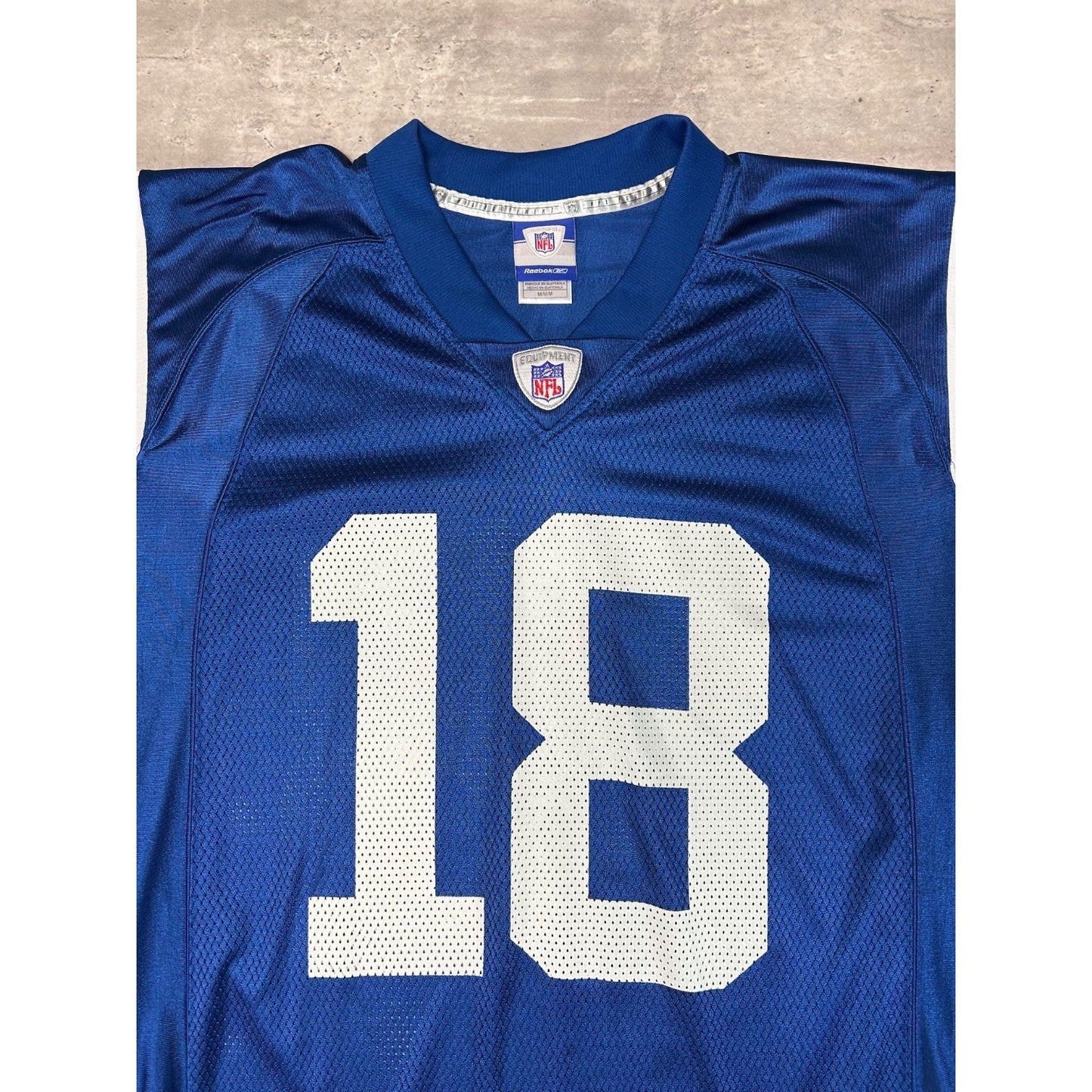 Vintage Peyton Manning #18 Indianapolis Colts NFL Reebok Football Jersey Medium