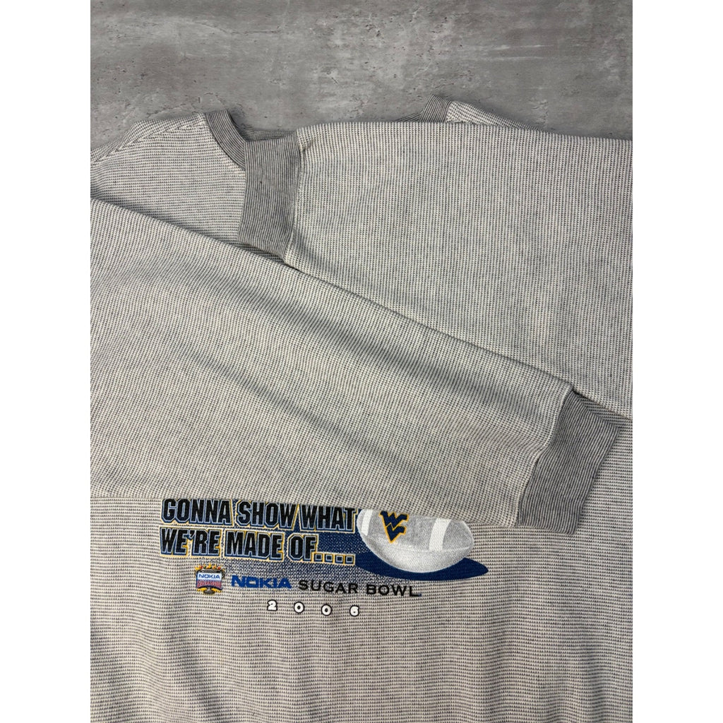 Vintage 2006 West Virginia Mountaineers NCAA Graphic Spellout Sweatshirt Size XL