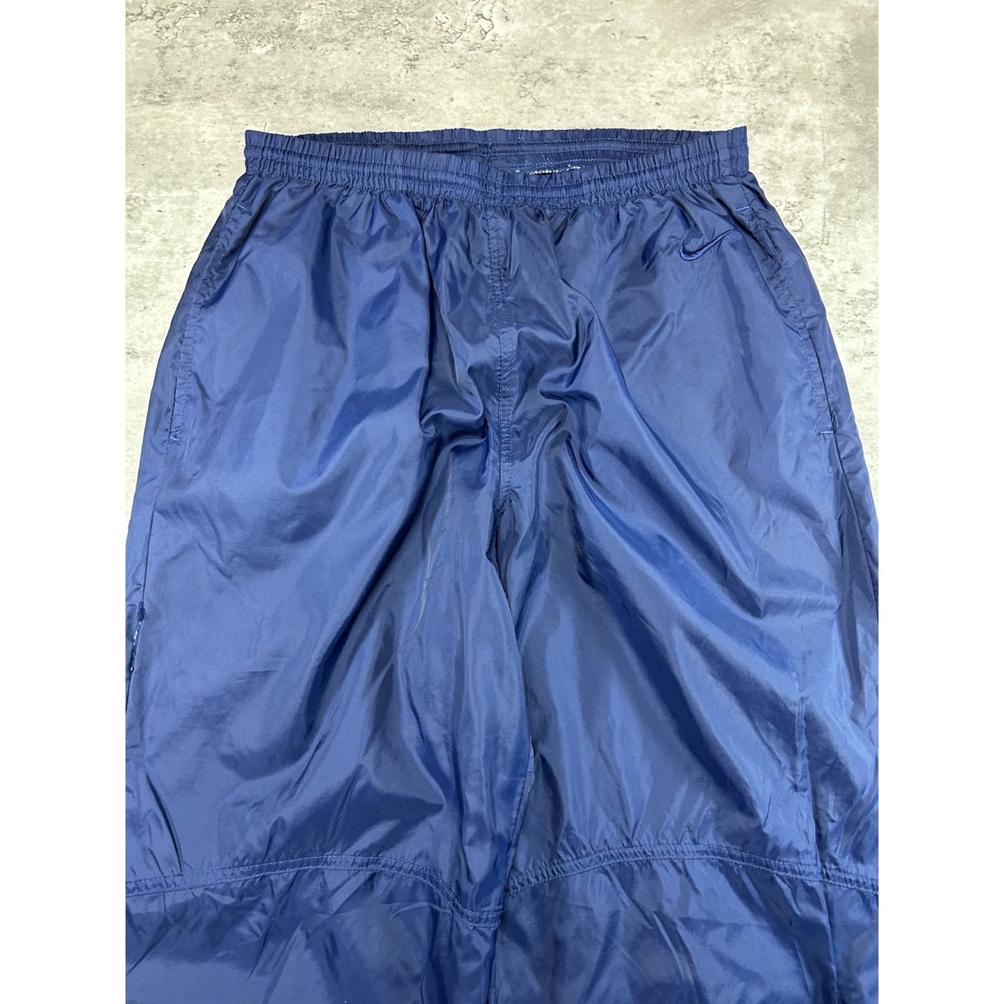 Vintage 90s Nike Tonal Embroidered Swoosh Nylon Track Pants Size Large