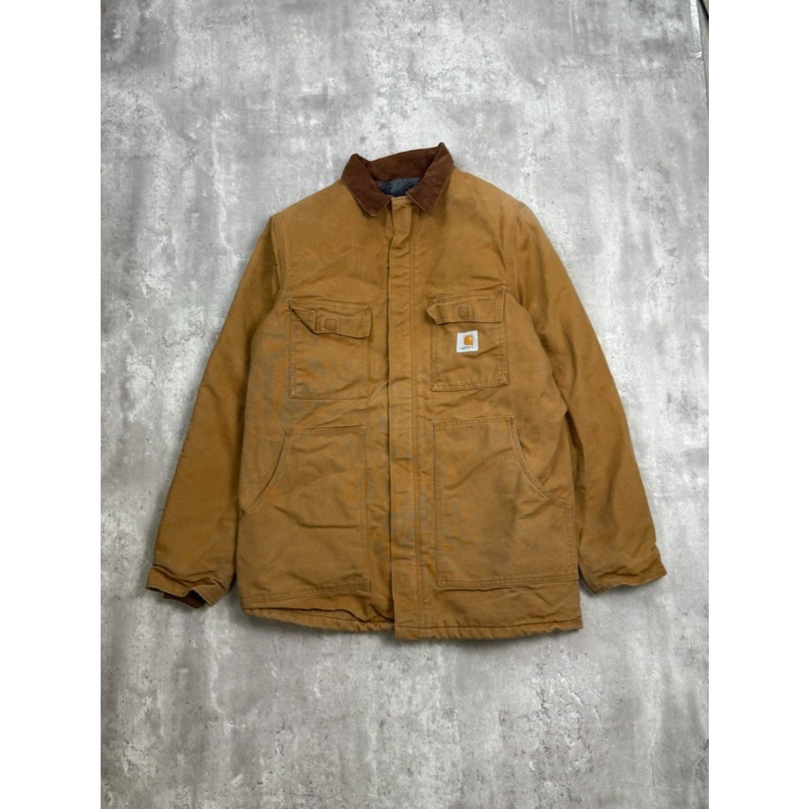 Vintage 90s Carhartt Blanket Lined Canvas Workwear Arctic Jacket Size XL