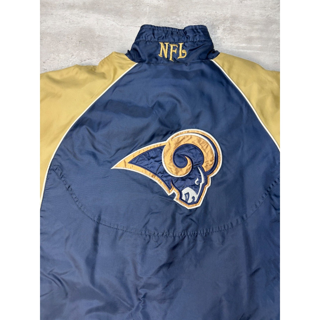 Vintage St Louis Rams NFL Reversible Windbreaker Jacket Size Medium
