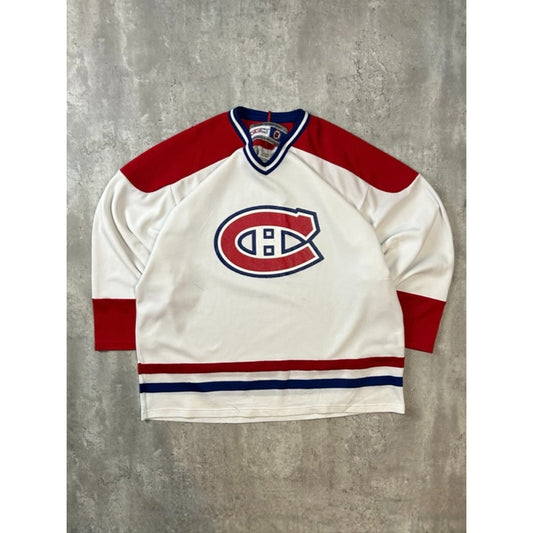 Vintage 90s Montreal Canadiens NHL CCM Hockey Jersey Size XL