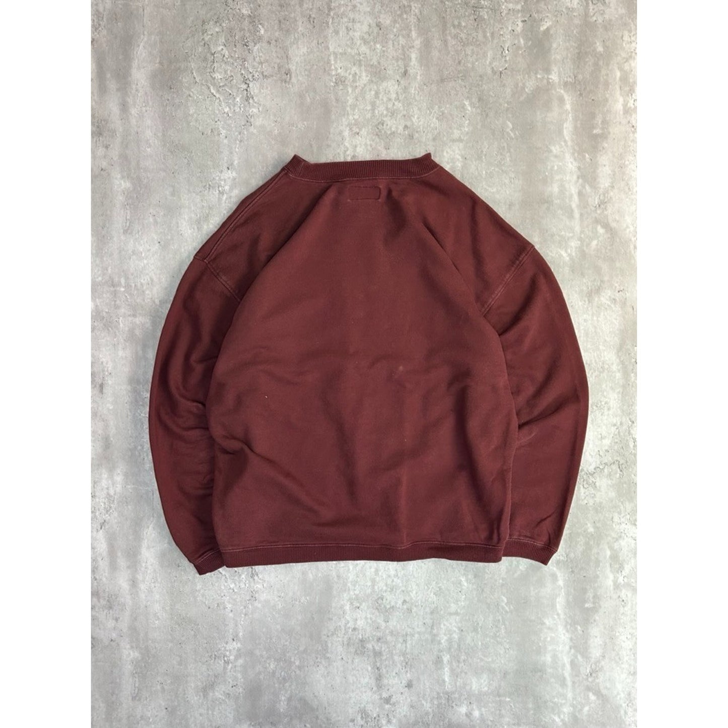 Vintage 90s BUM Equipment Embroidered Spellout Crewneck Sweatshirt Size Large