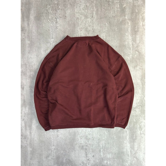 Vintage 90s BUM Equipment Embroidered Spellout Crewneck Sweatshirt Size Large