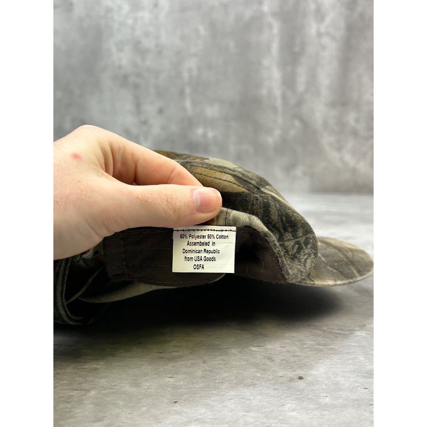 Vintage Budweiser Embroidered Spellout Tree Camo Hunting Strapback Hat OSFA