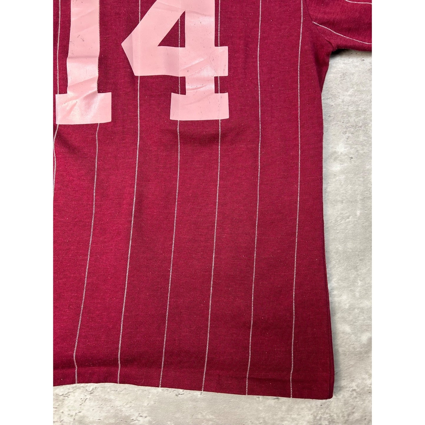 Vintage 70s/80s Adidas #14 Pinstripe Soccer Jersey YOUTH Size XL