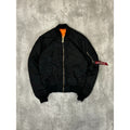 Vintage 90s Military MA-1 Reversible Flight Bomber Jacket Size Small