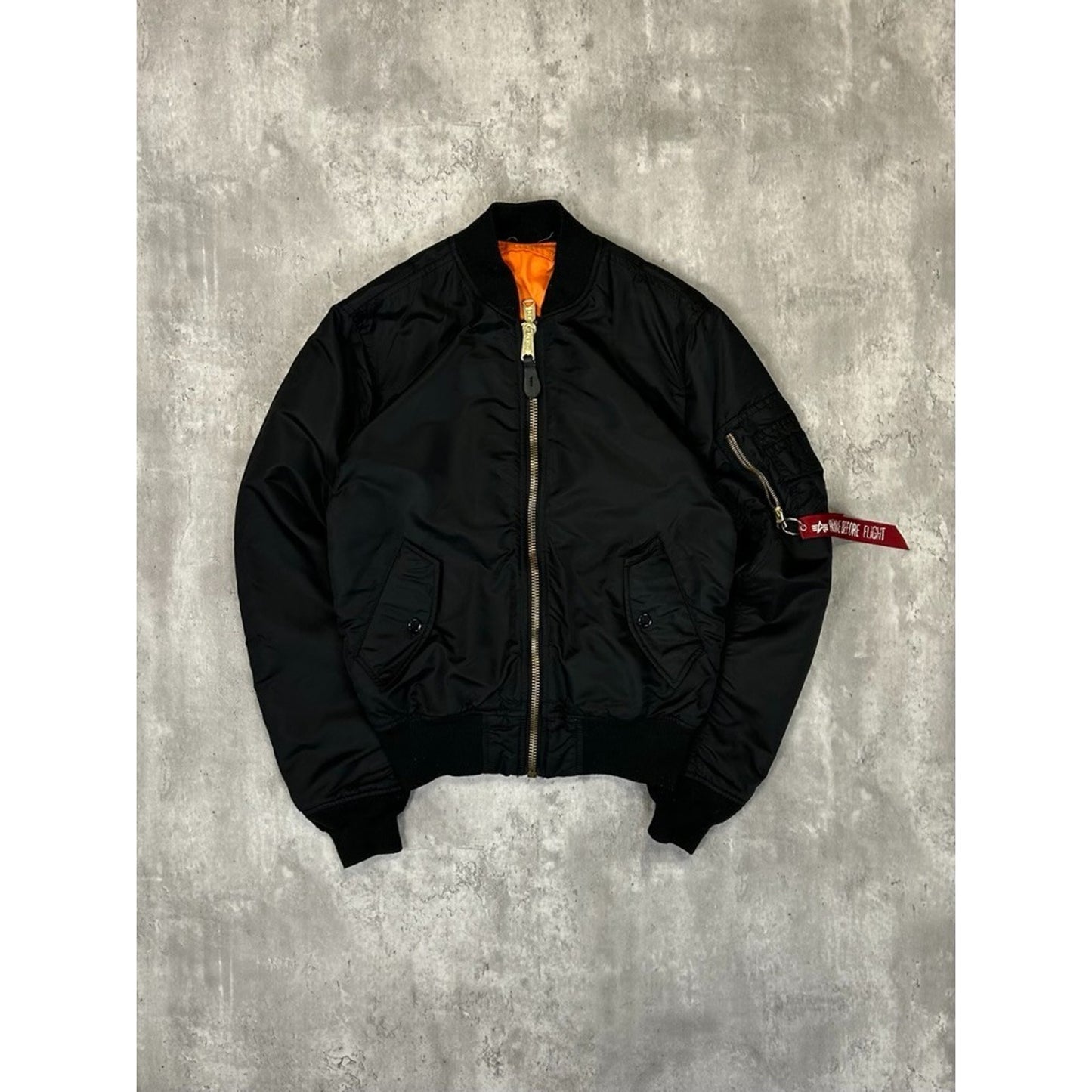 Vintage 90s Military MA-1 Reversible Flight Bomber Jacket Size Small