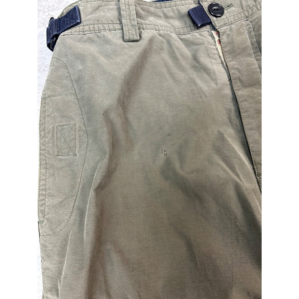 Vintage Y2K Carbon Nylon Utility Cargo Track Pants Size 29