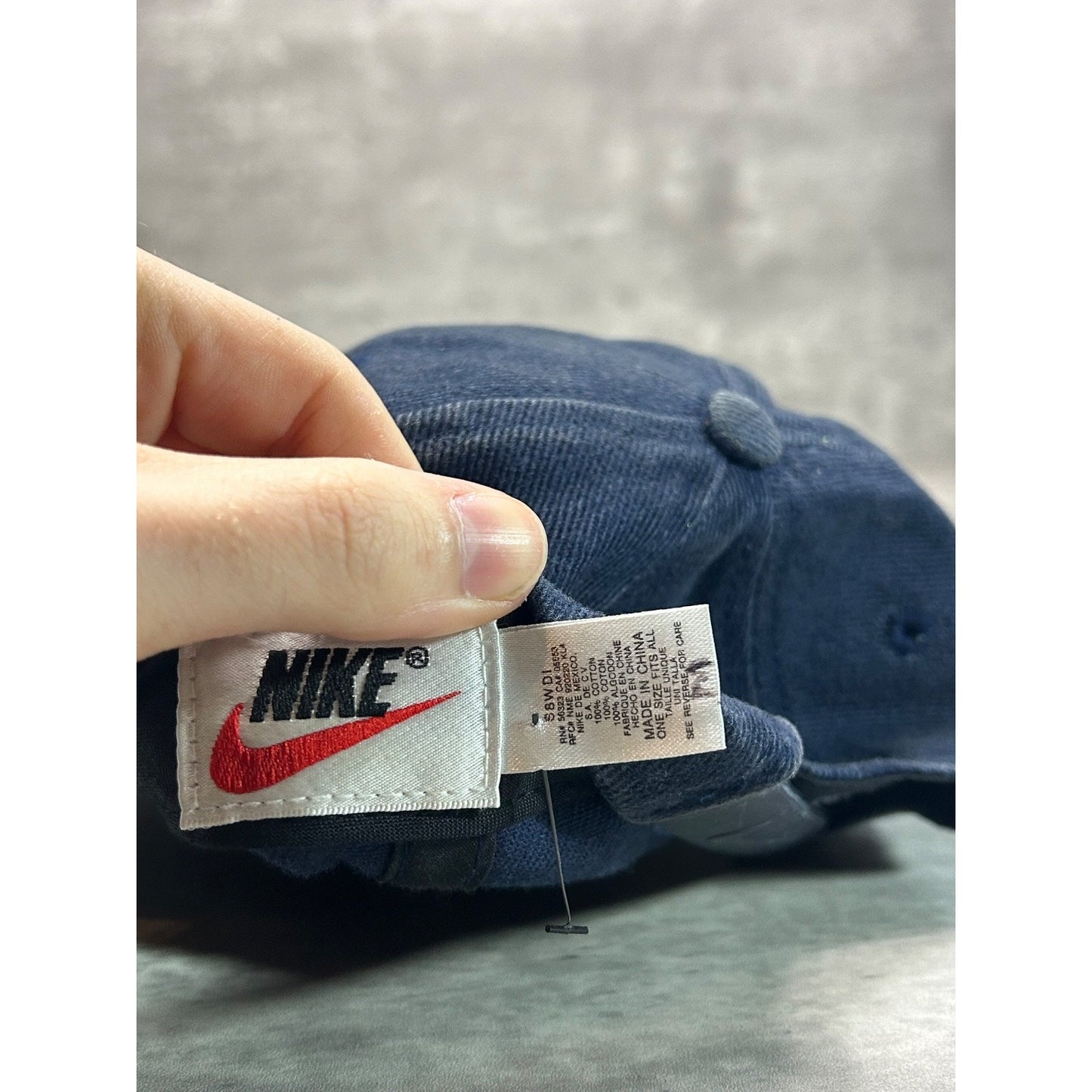 Vintage 90s Nike Metallic Swoosh Snapback Hat OSFA