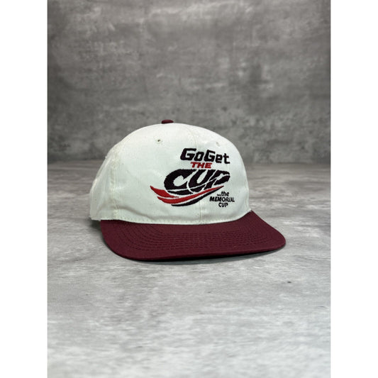Vintage 90s CHL Memorial Cup Go Get The Cup Embroidered Hockey Snapback Hat OSFA