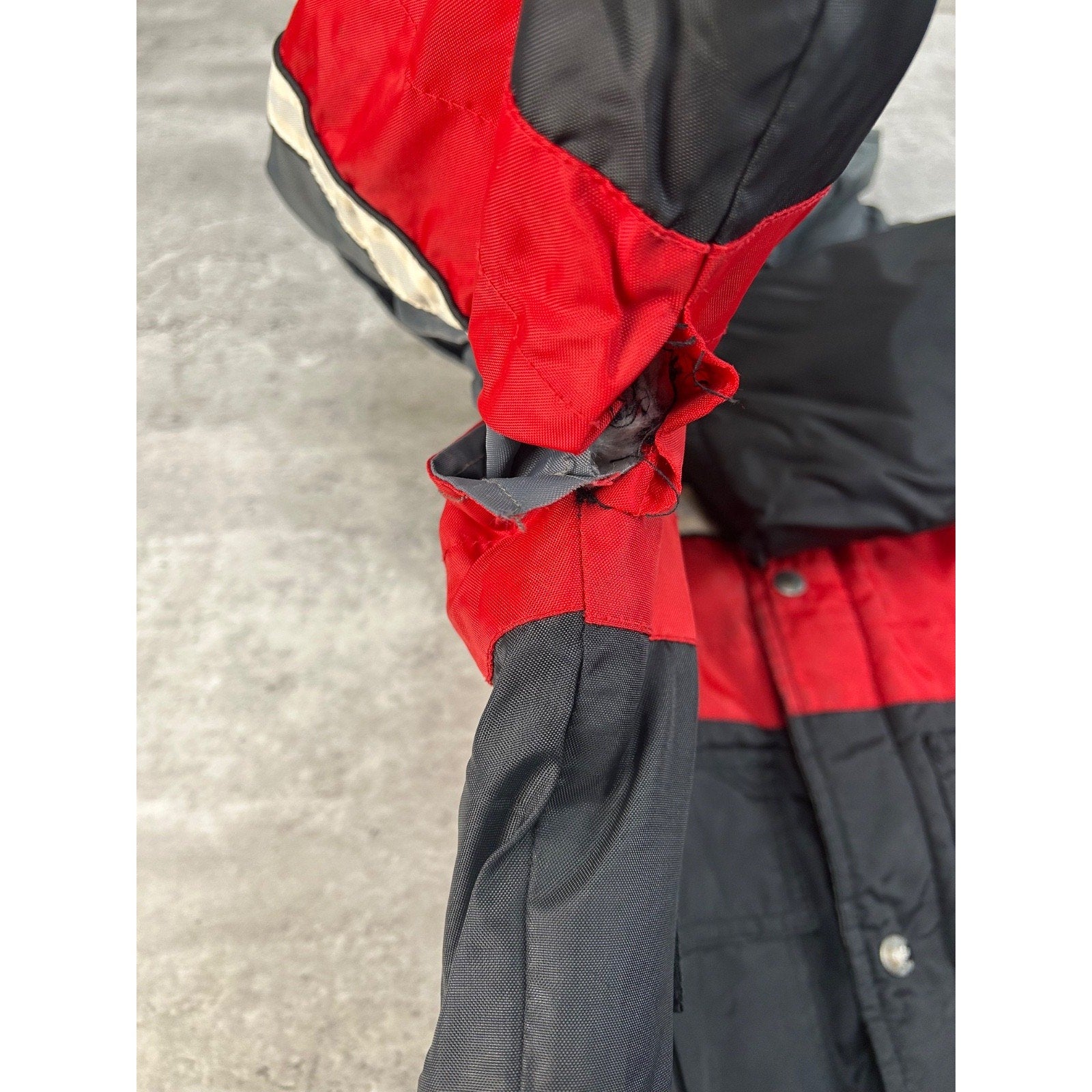 Vintage 90s Polaris Embroidered Logo Full Zip Insulated Jacket Size Large