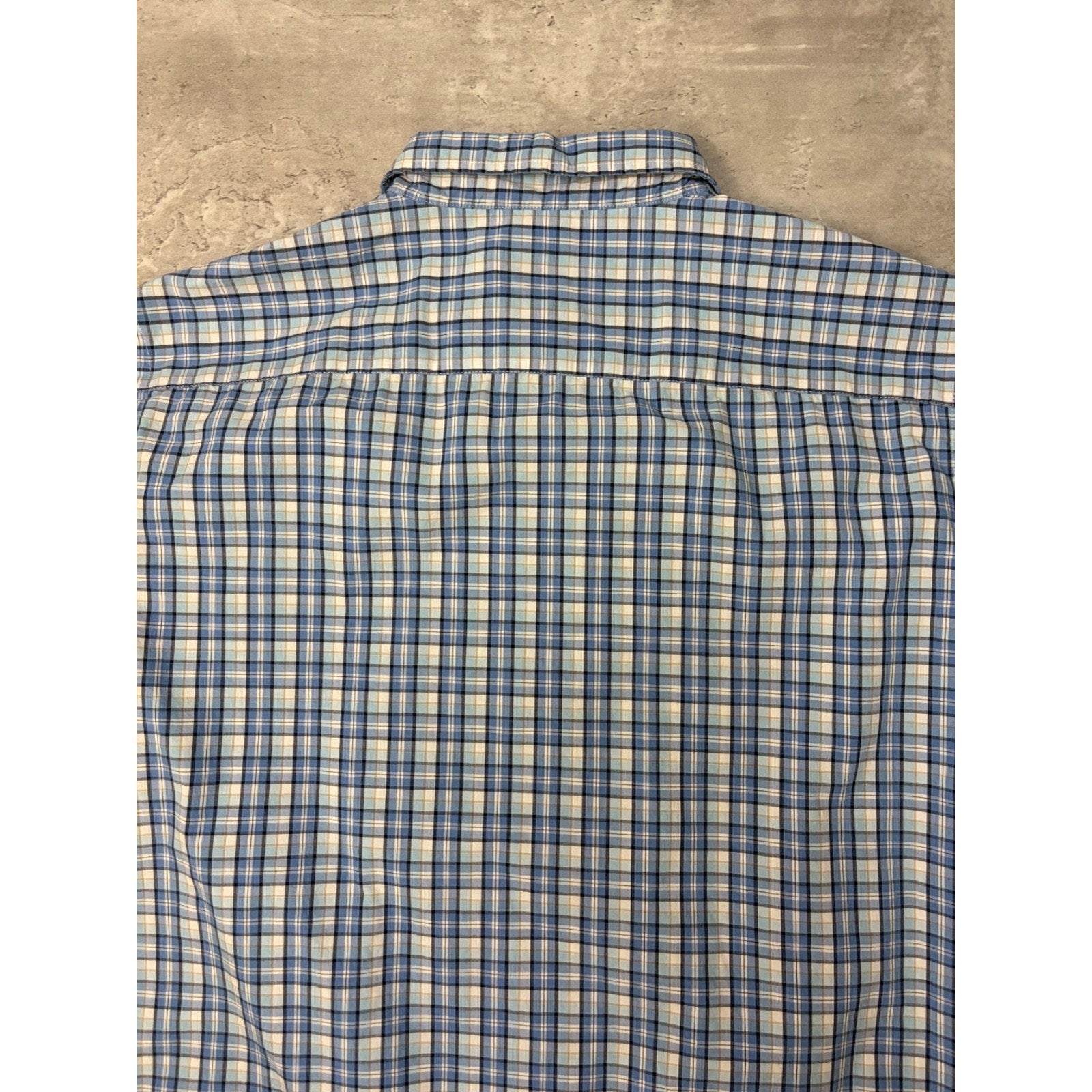 Croft & Barrow Plaid Single Pocket Reworked Cropped Button Up Shirt Size XL