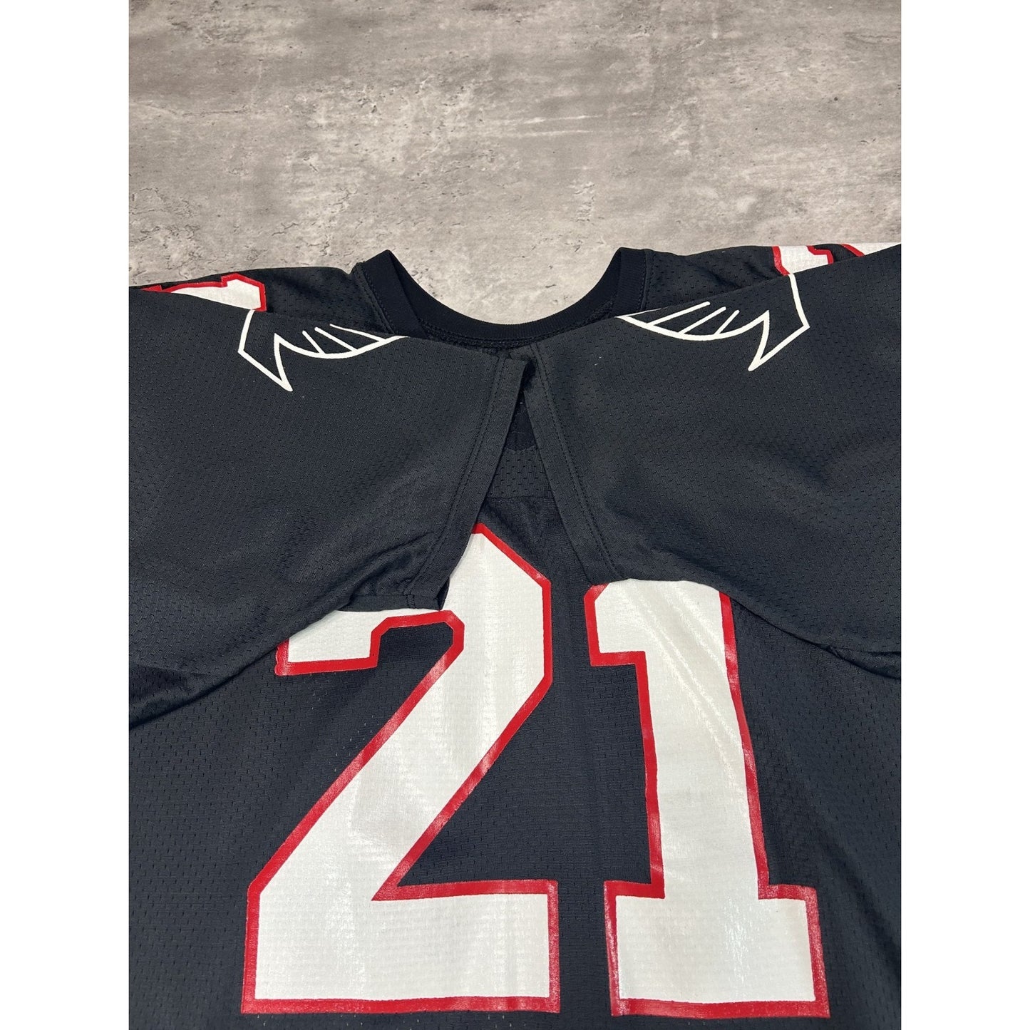 Vintage 90s Deion Sanders #21 Atlanta Falcons NFL Champions Jersey Size XL