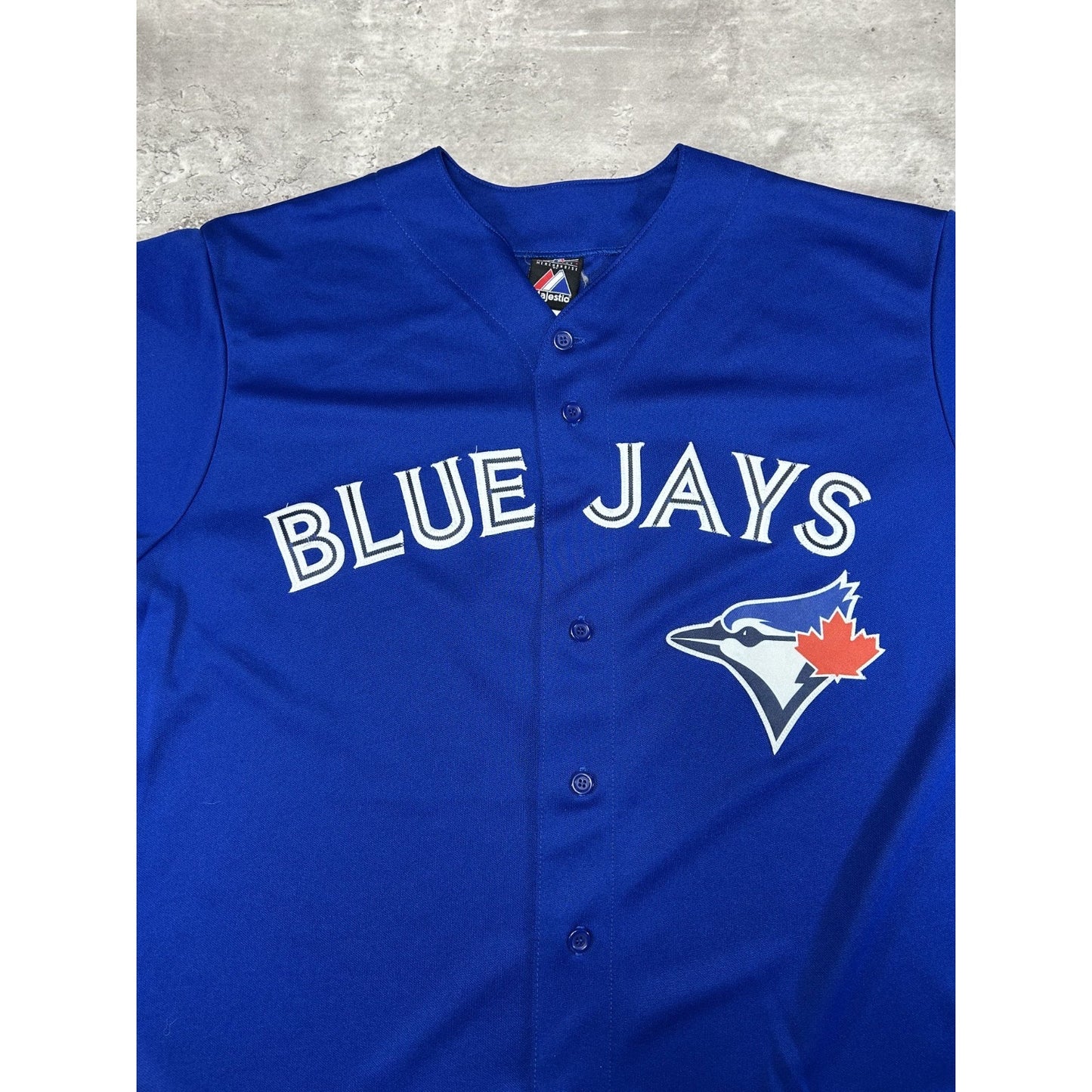 Vintage J.P. Arencibia #9 Toronto Blue Jays MLB Majestic Baseball Jersey Sz 2XL