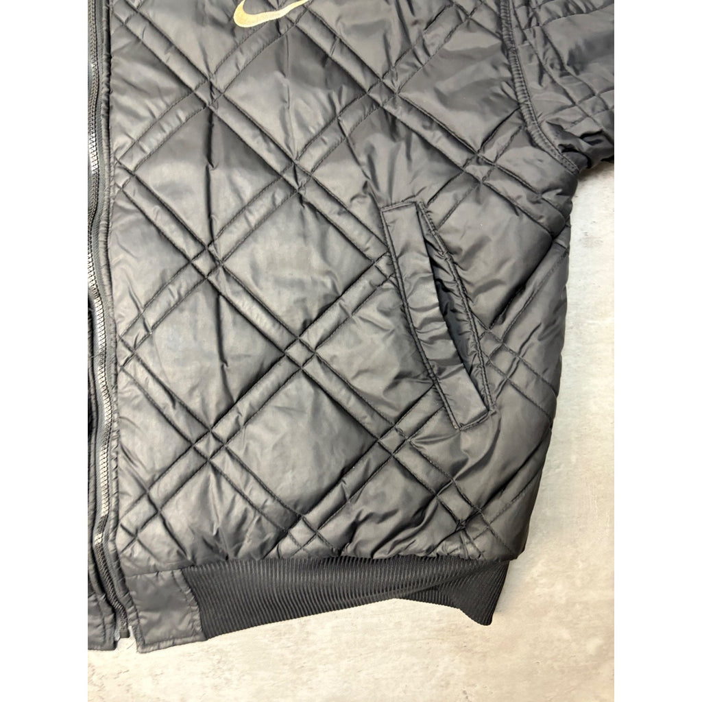 Vintage Nike Embroidered Swoosh Insulated Reversible Bomber Jacket Size 2XL