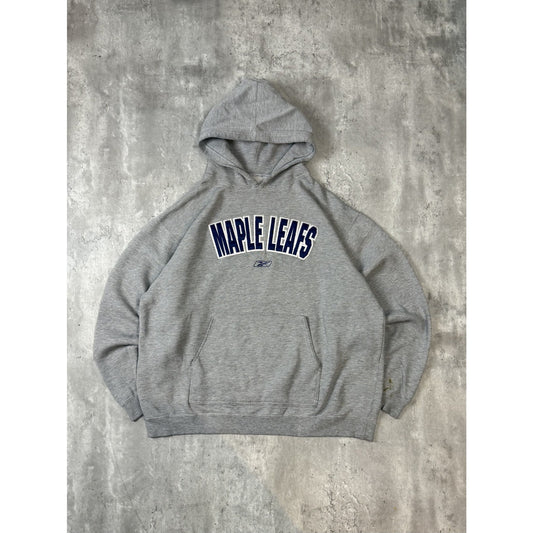 Vintage Toronto Maple Leafs NHL Reebok Pullover Hooded Sweatshirt Size XL