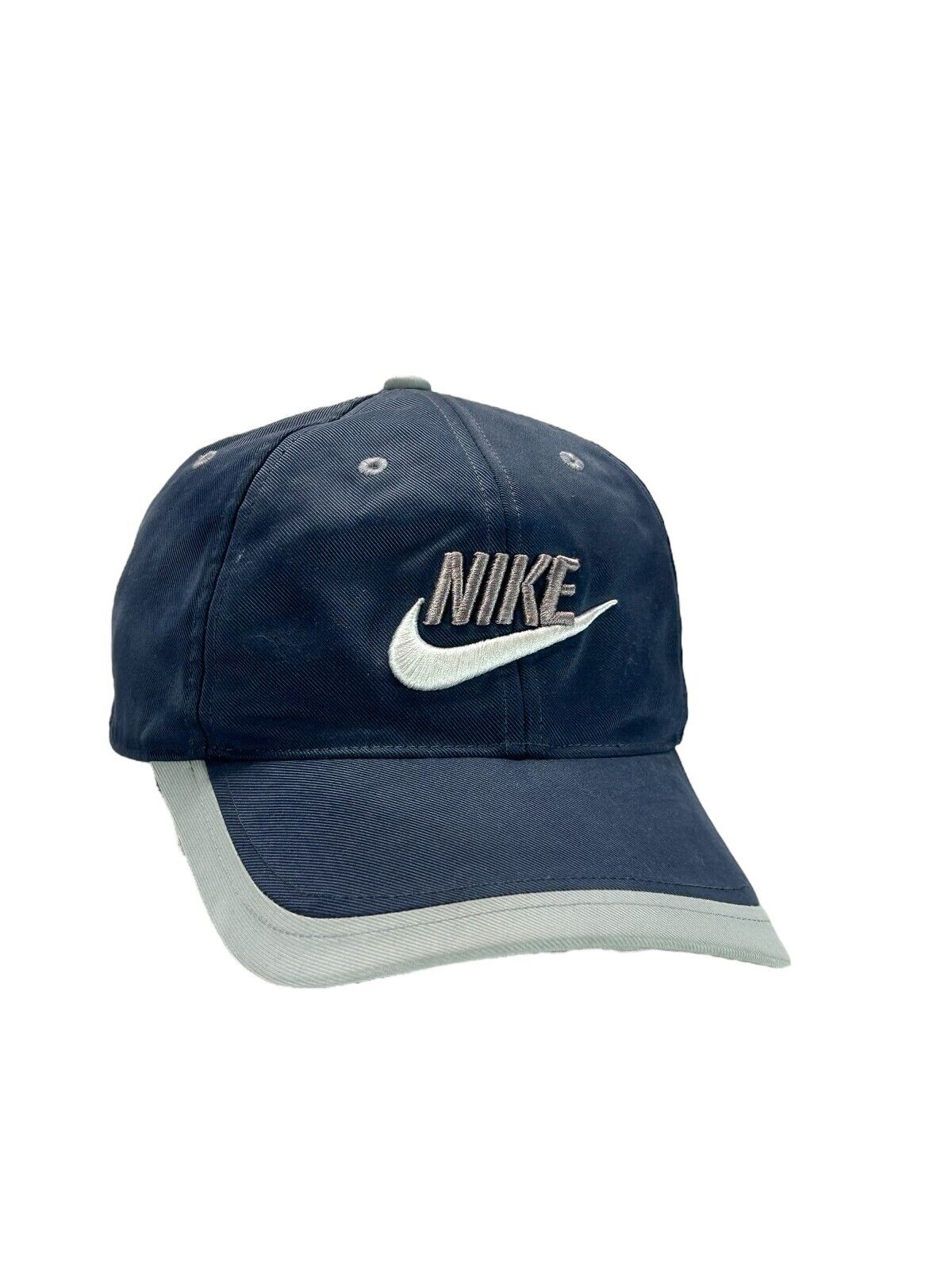 Vintage Y2K Nike Embroidered Swoosh Spellout Strapback Hat OSFA