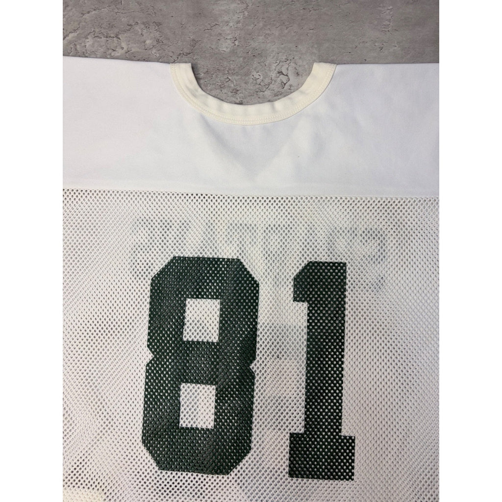 Vintage 90s Michigan State Spartans #81 NCAA Mesh Football Jersey Size Medium