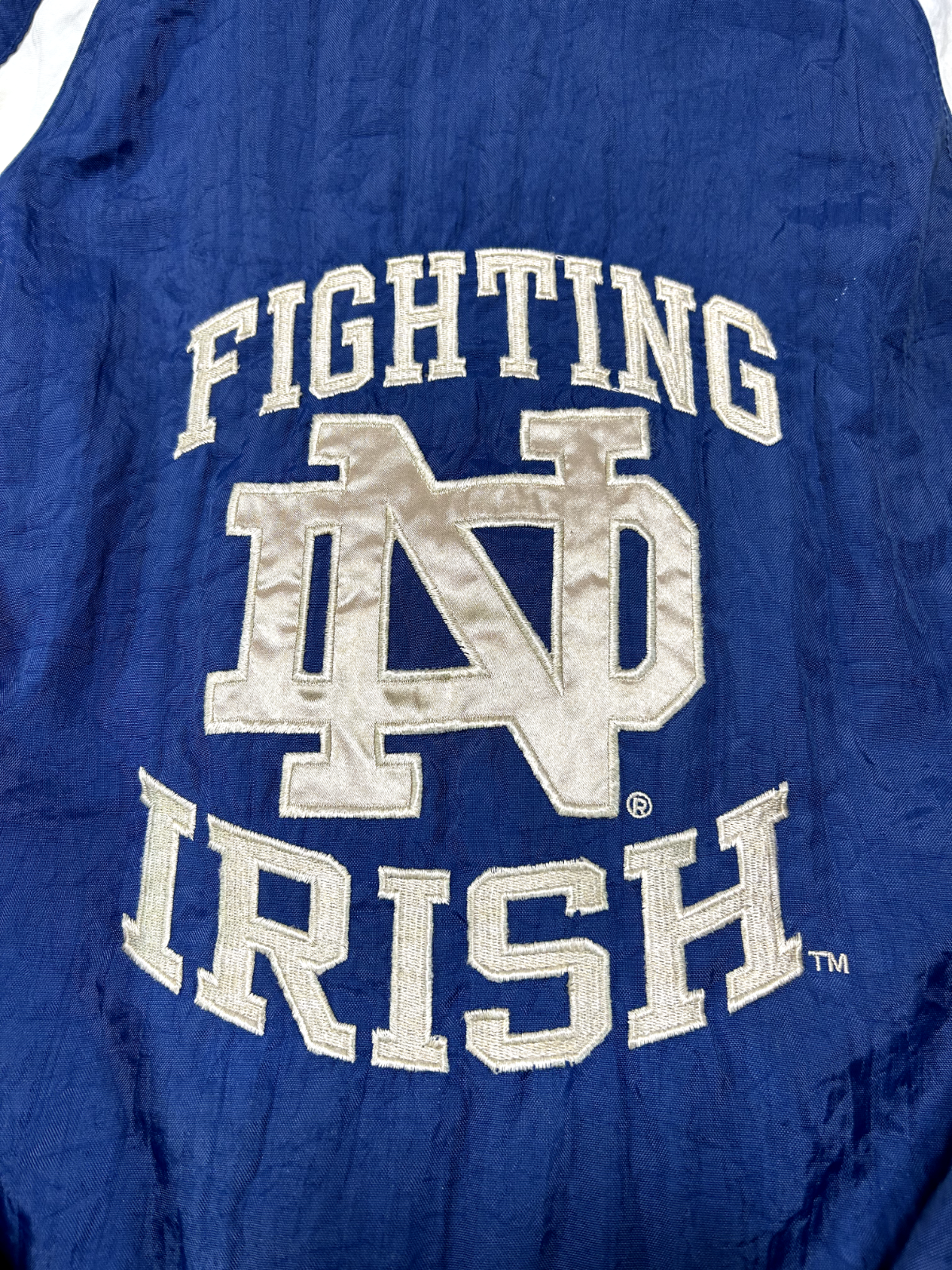 Vintage 90s Notre Dame Fighting Irish NCAA Insulated Starter Jacket Size XS