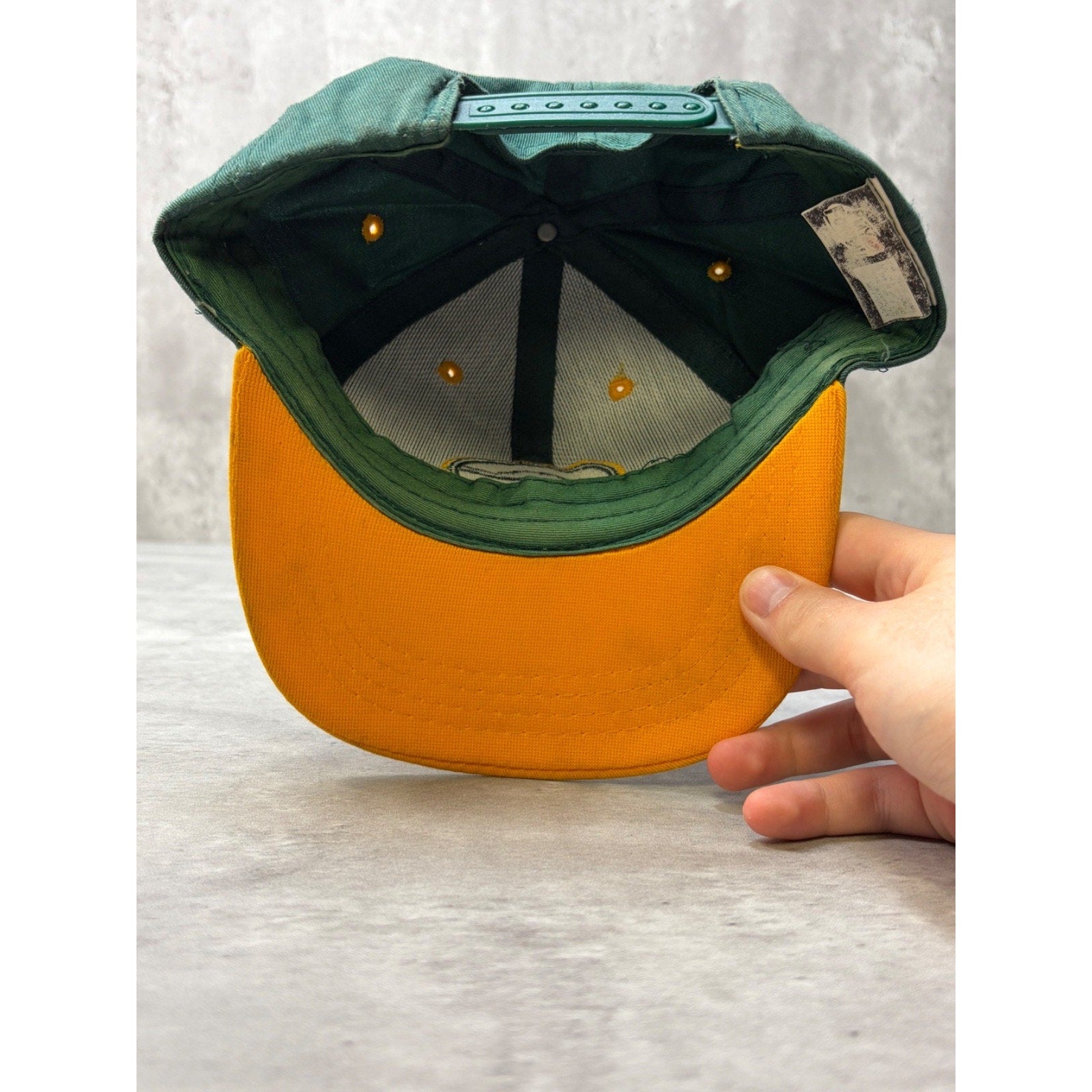 Vintage 90s Green Bay Packers NFL Embroidered Logo Snapback Hat OSFA YOUTH