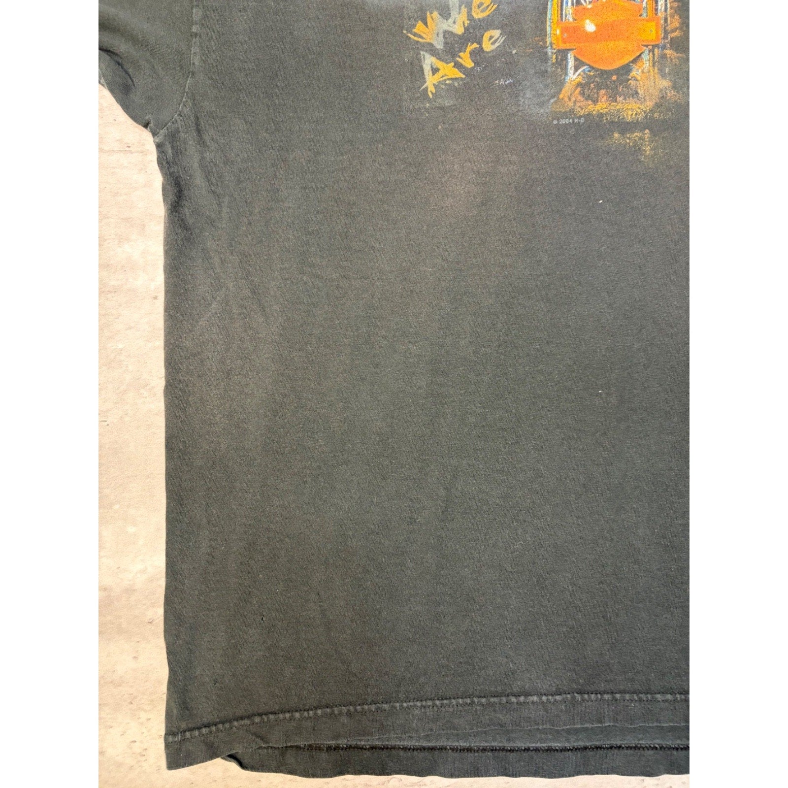 Vintage 2004 Harley Davidson We Are Street Tough Spellout Graphic T-Shirt Sz XL