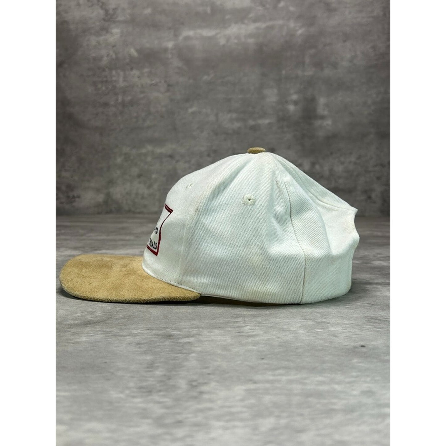 Vintage 90s Audi Spray Farm Horse Trails Embroidered Strapback Hat OSFA