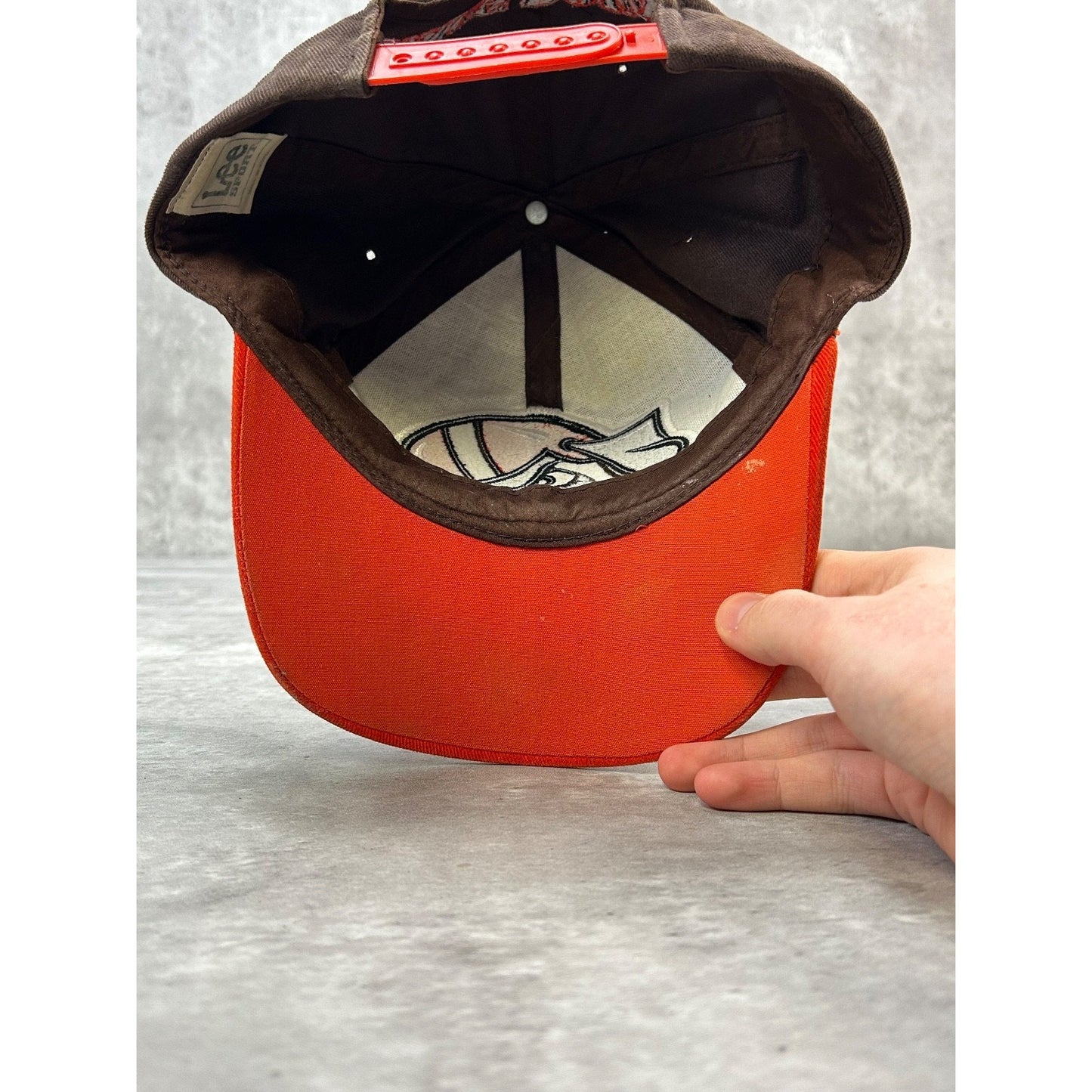 Vintage Cleveland Browns NFL Embroidered Big Logo Football Snapback Hat OSFA