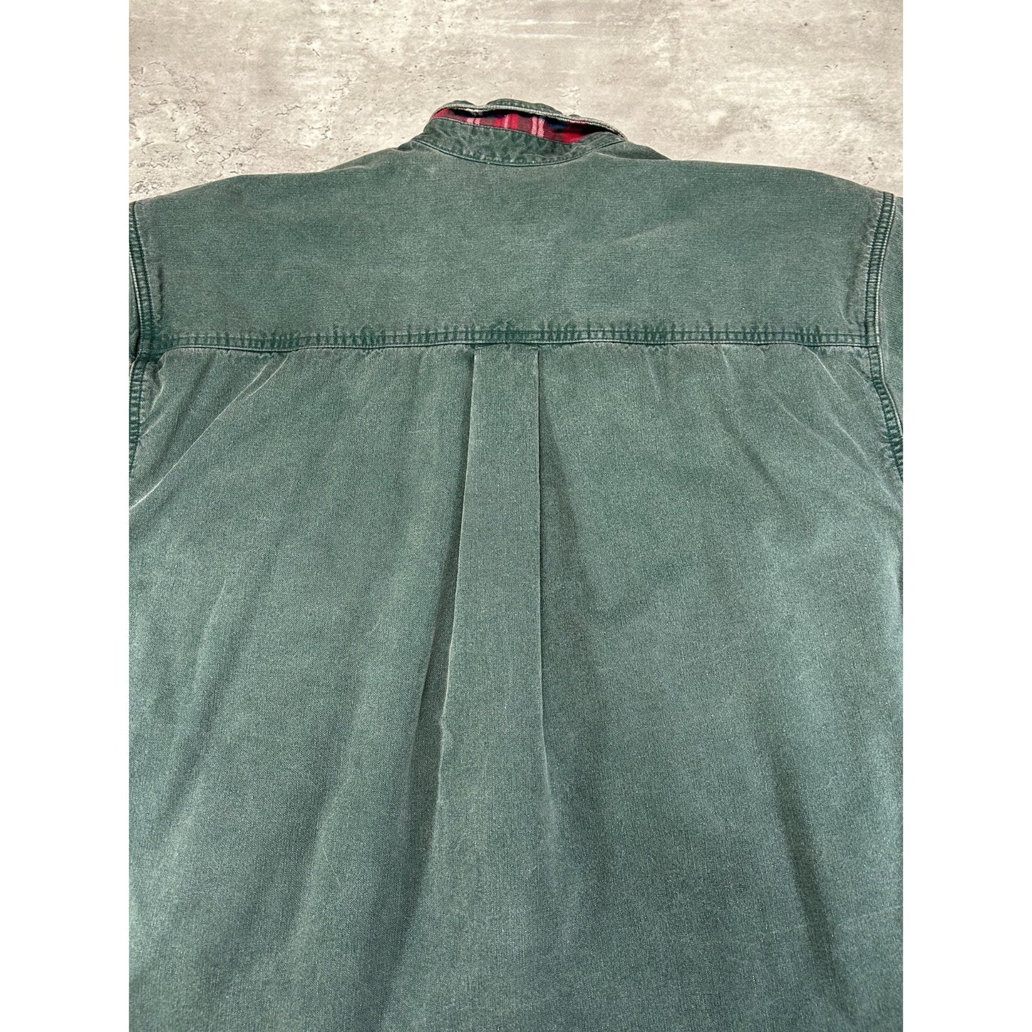 Vintage 90s Eddie Bauer Long Sleeve Double Pocket Button Up Shirt Size Large