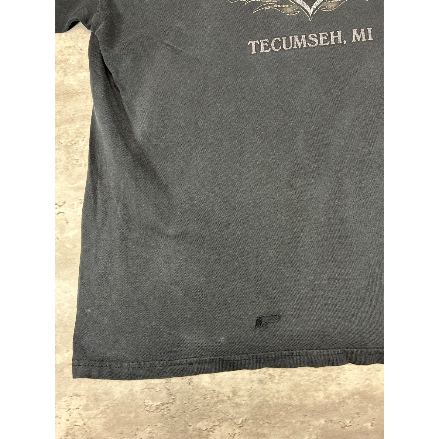 Harley Davidson Motorcycles Skull Graphic Spellout Longsleeve T-Shirt Size Large