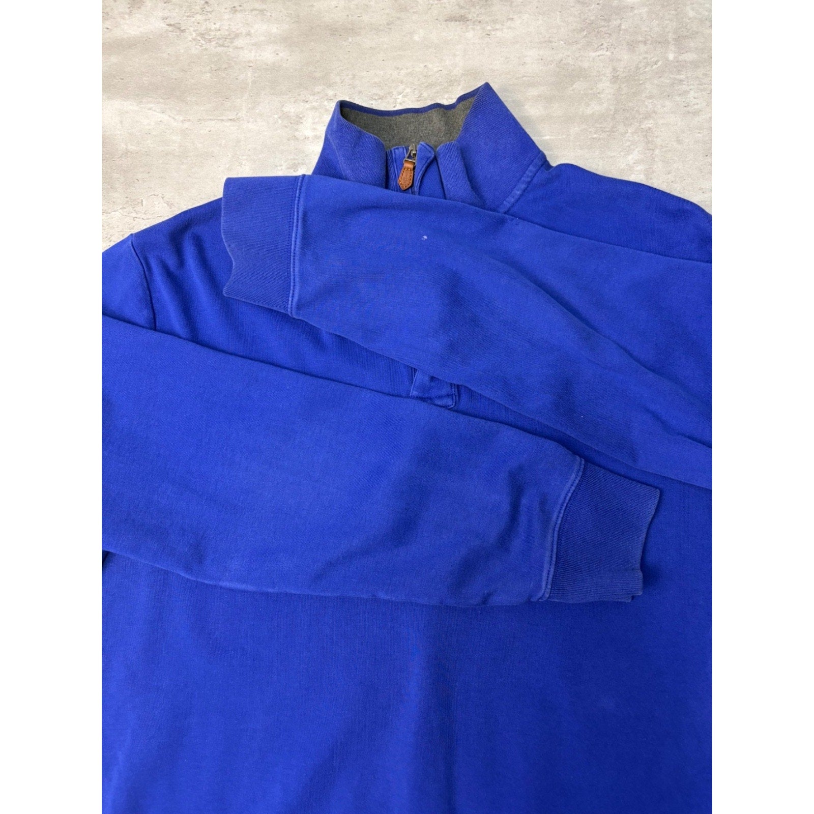 Vintage Polo Golf 1/4 Zip Pullover Collared Blue Sweatshirt Size Medium