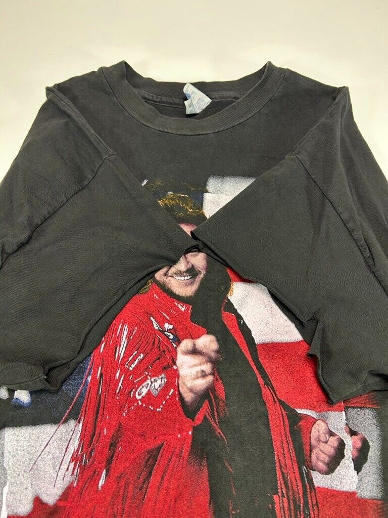 Vintage 1992 Travis Tritt Country Music Tour Graphic T-Shirt Size 2XL 90s Black