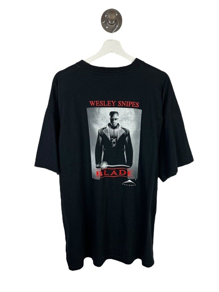 Vintage H20 Halloween & Blade Wesley Snipes Movie Promo T-Shirt Size XL Black