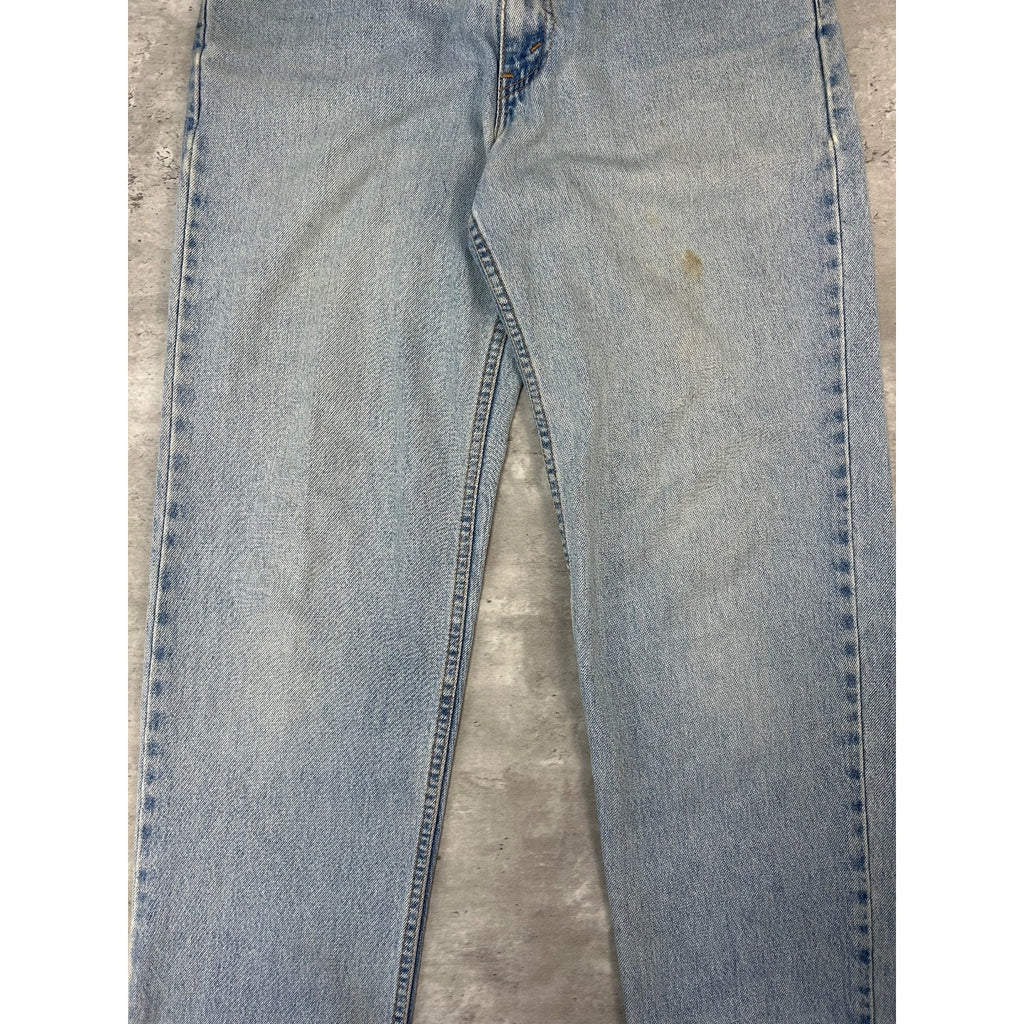 Vintage 90s Levis 550 Red Tab Light Wash Denim Pants Size 32 Blue