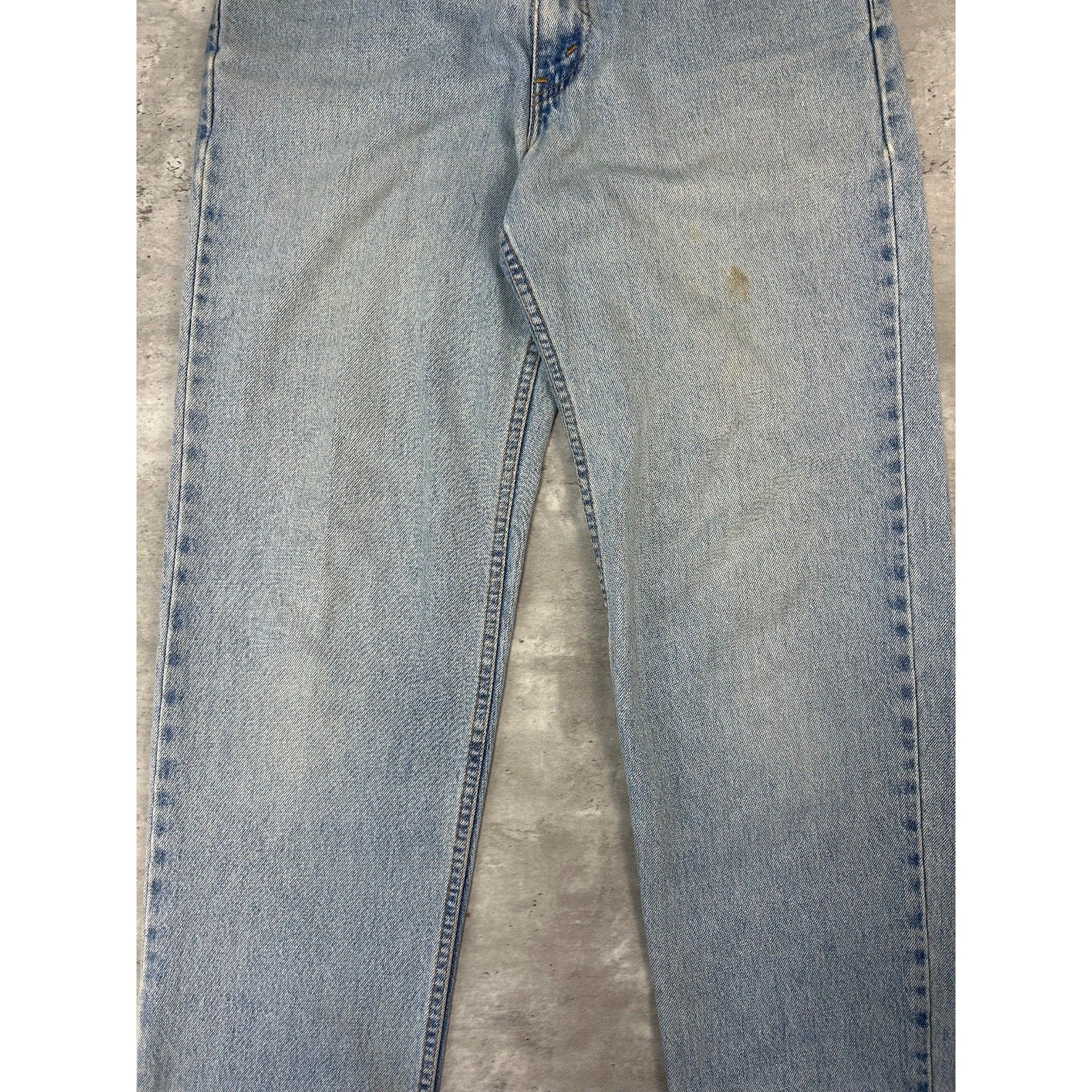 Vintage 90s Levis 550 Red Tab Light Wash Denim Pants Size 32 Blue