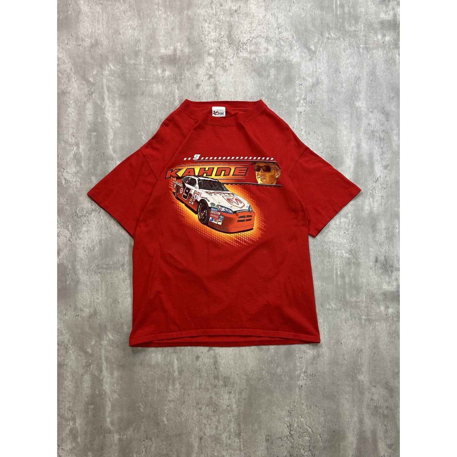 Vintage Kasey Kahne #9 Dodge Racing Nascar Graphic T-Shirt Size Large