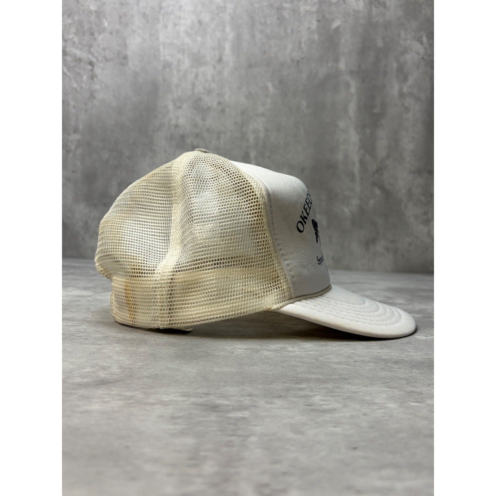 Vintage 80s/90s Speckled Perch Animal Graphic Trucker Snapback Hat OSFA