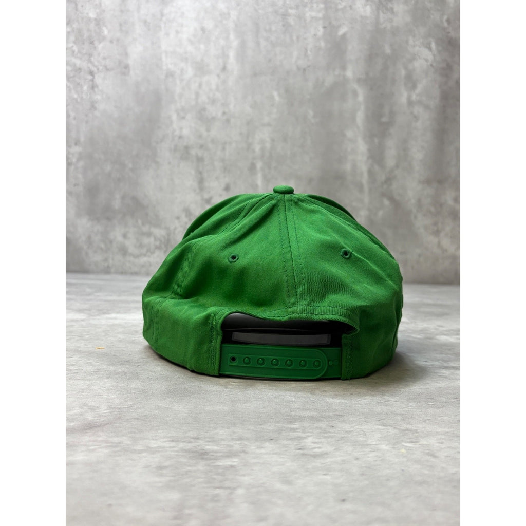 Vintage 80s/90s John Deere Embroidered Logo Green Snapback Hat OSFA